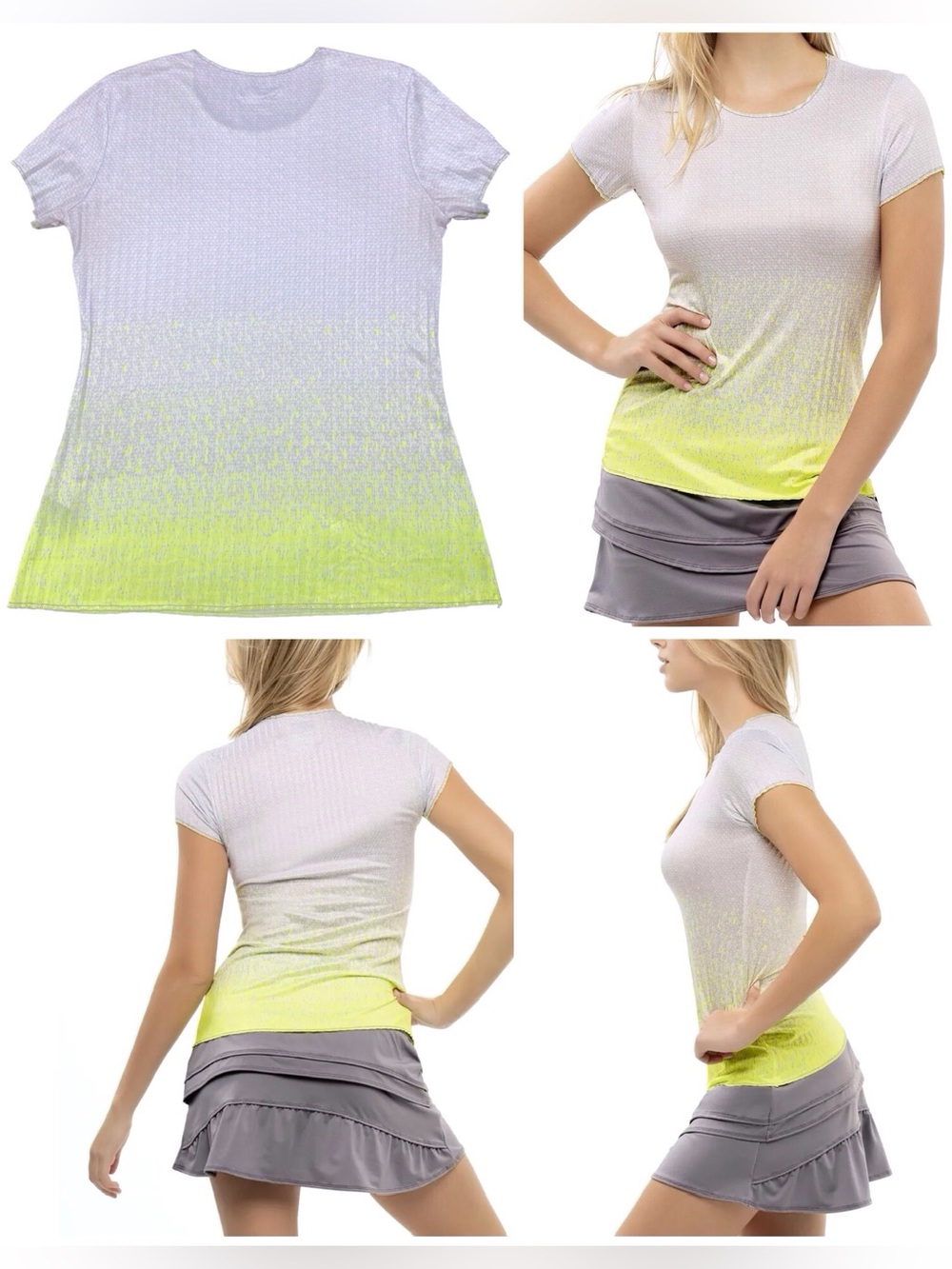 Lucky in Love x Kswiss Nice To Pleat You Turn Up The Pleat Short Sleeve Tee 8-10